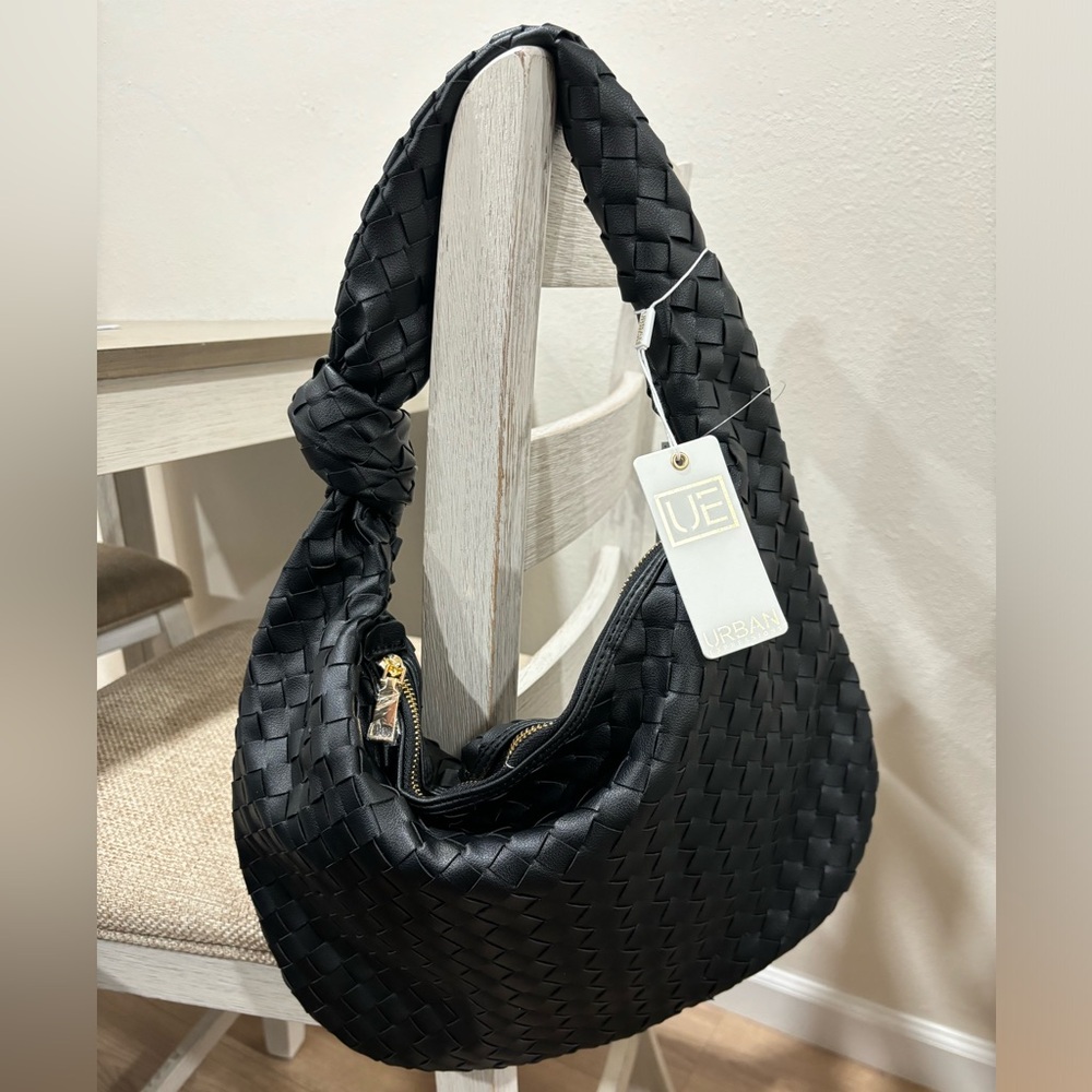 Urban expressions woven shoulder bag